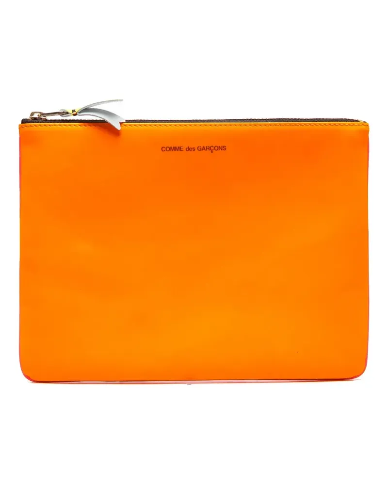 Comme des Garçons Clutch mit Logo-Print - Rosa Rosa