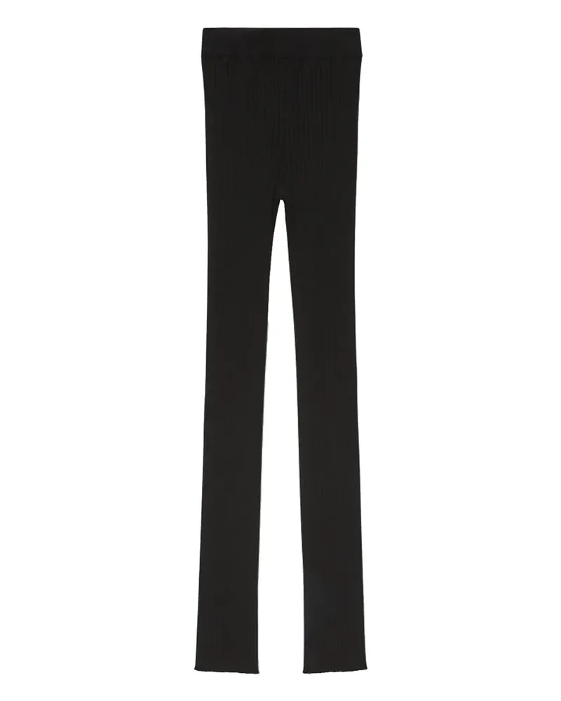 Rodebjer Gerippte Strickhose - Schwarz Schwarz