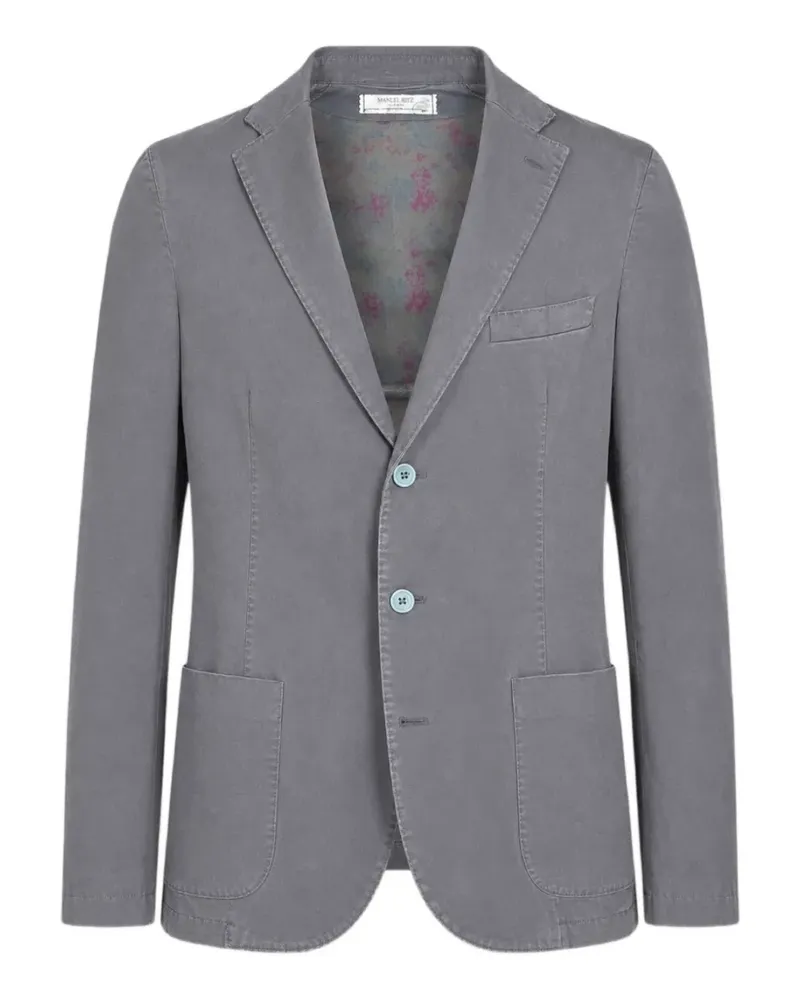 Manuel Ritz single-breasted notched-lapel blazer - Grau Grau