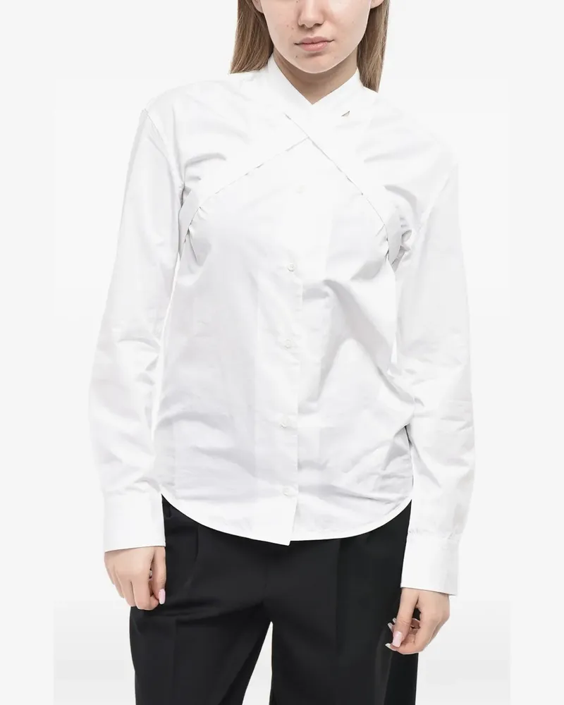OFF-WHITE Crossbelt poplin blouse - Weiß Weiß