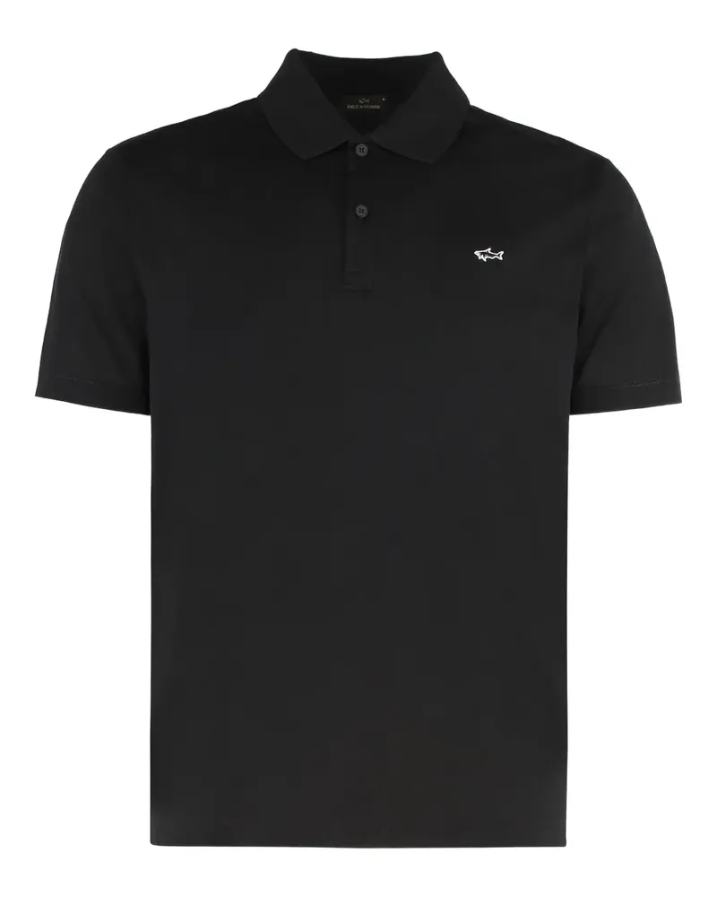 Paul & Shark Poloshirt mit kurzen Ärmeln - Schwarz Schwarz