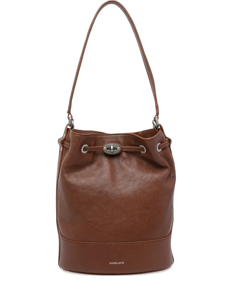 Zanellato Monda Beuteltasche aus Leder - Braun Braun