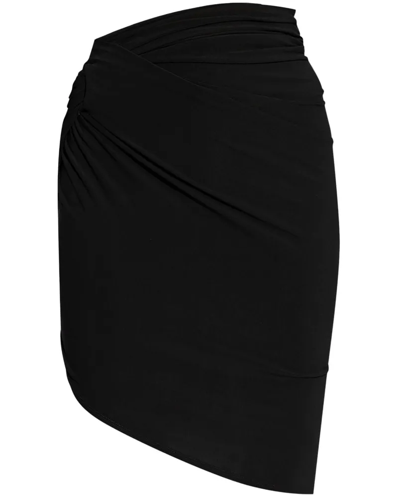 Jacquemus Asymmetrisch drapierter Rock - Schwarz Schwarz