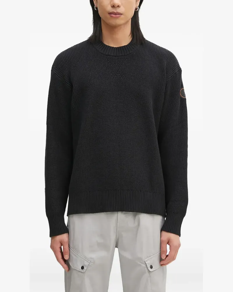 Napapijri Pullover mit Logo-Patch - Schwarz Schwarz