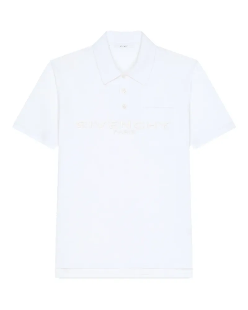 Givenchy Poloshirt mit Brusttasche - Weiß Weiß