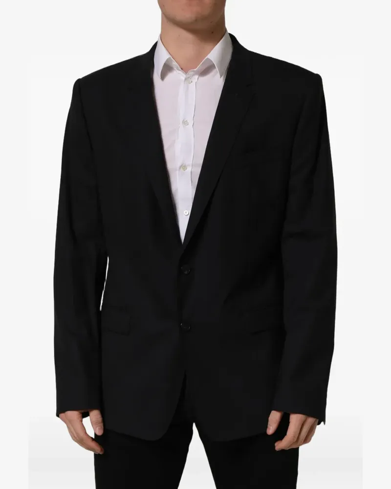 Dolce & Gabbana single-breasted wool blazer - Schwarz Schwarz