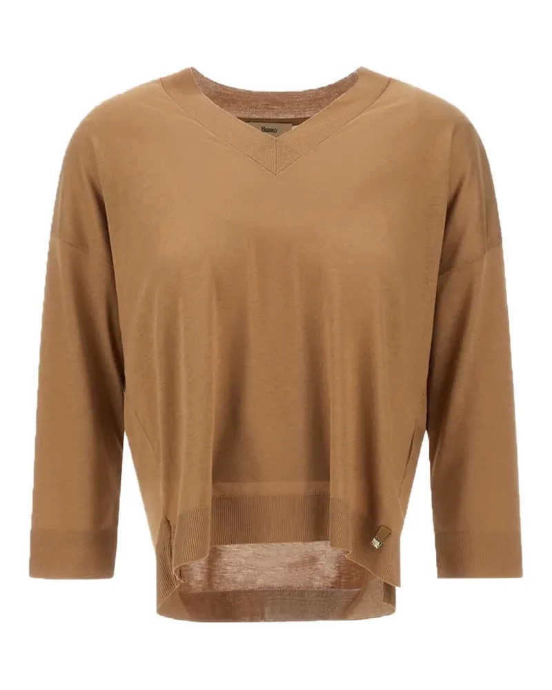 Herno V-neck sweater - Braun Braun