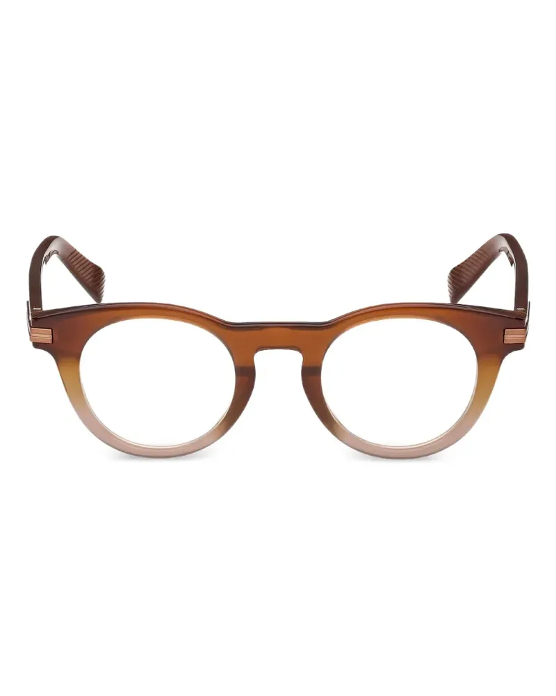Ermenegildo Zegna round-frame glasses - Braun Braun