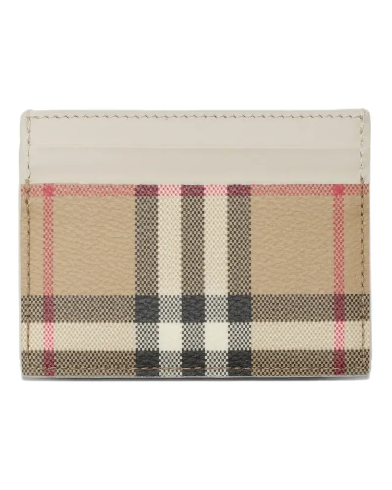 Burberry Check card case - Nude Nude