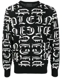 Philipp Plein Pullover mit Logo-Stickerei Schwarz