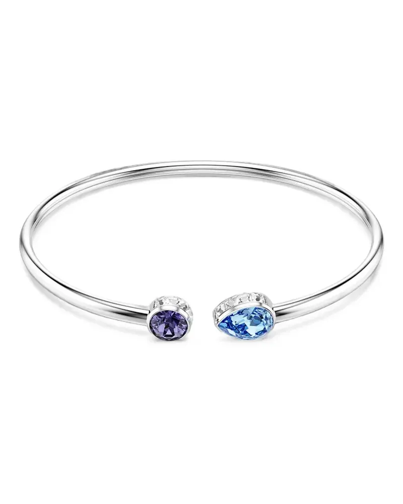 Swarovski Chroma crystal-embellished open bangle - Silber Silber