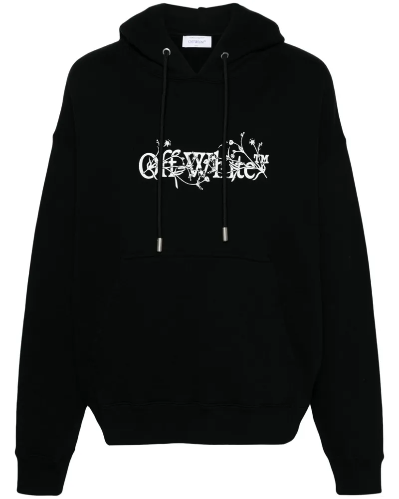 OFF-WHITE Bookish Flowers Hoodie - Schwarz Schwarz