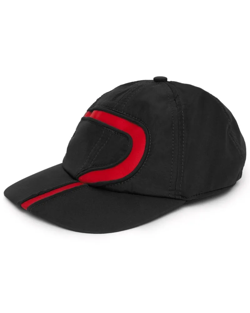 MSGM Baseballkappe mit Logo-Stickerei - Schwarz Schwarz