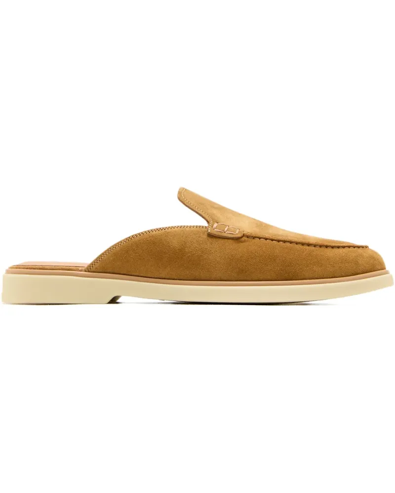 Magnanni Sofia Loafer aus Wildleder - Nude Nude