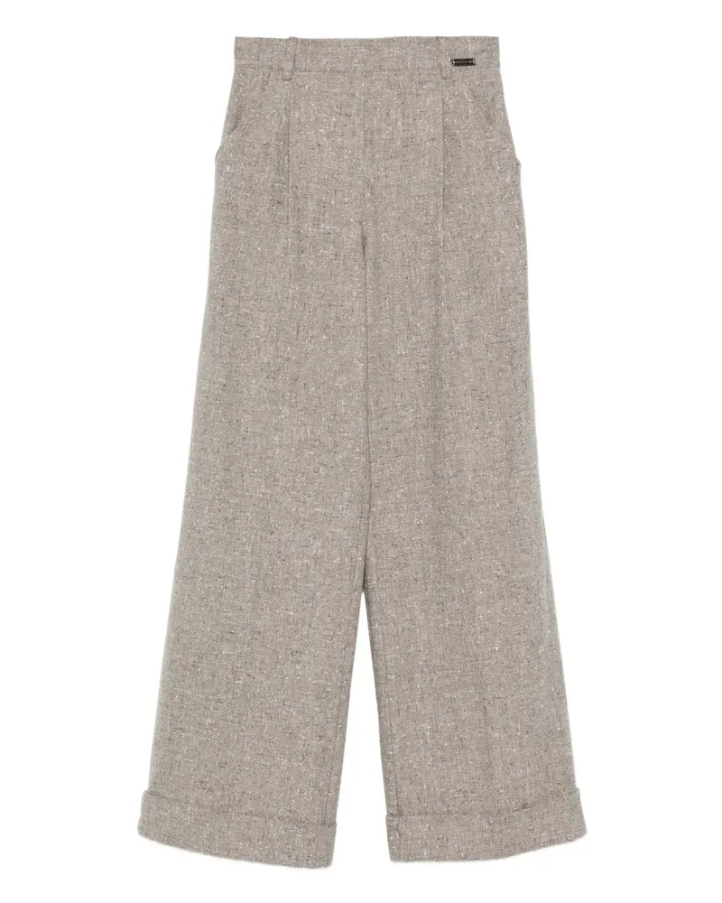 Manzoni 24 Weite Tweed-Hose - Nude Nude