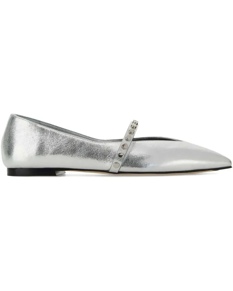 Alexander McQueen Ballerinas mit Nieten - Silber Silber