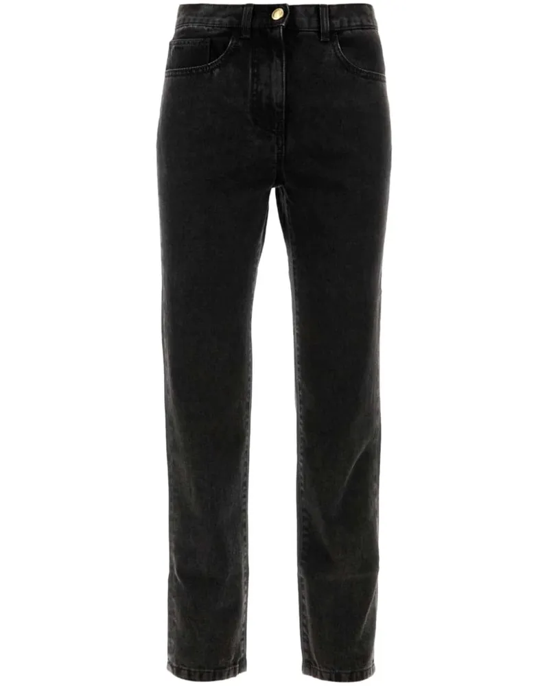 Palm Angels Jeans mit Logo-Patch - Schwarz Schwarz