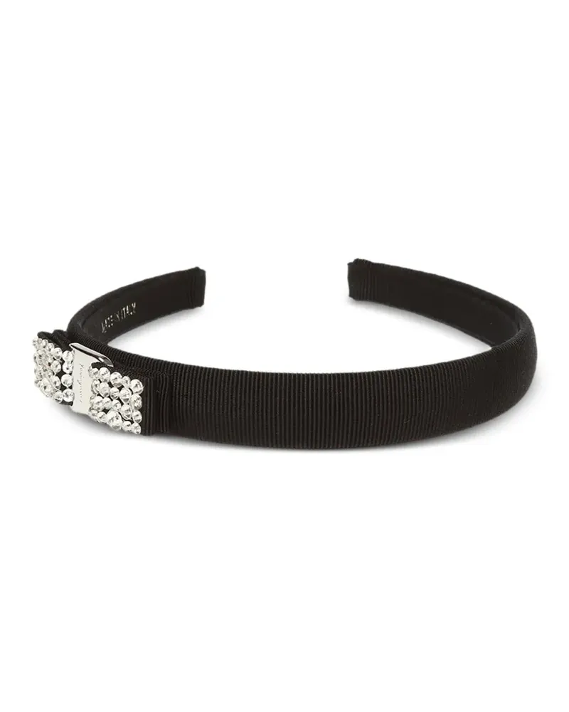Ferragamo Vara bow crystal-embellished headband - Schwarz Schwarz