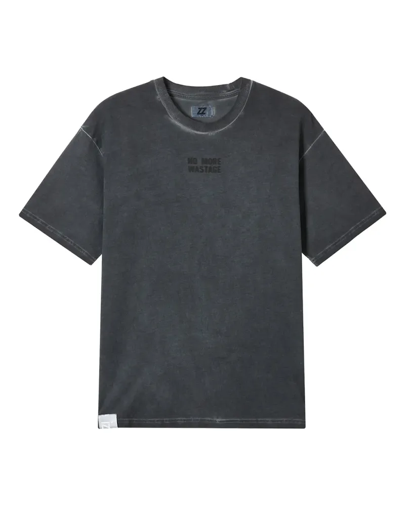 Izzue T-Shirt mit Stickerei - Grau Grau