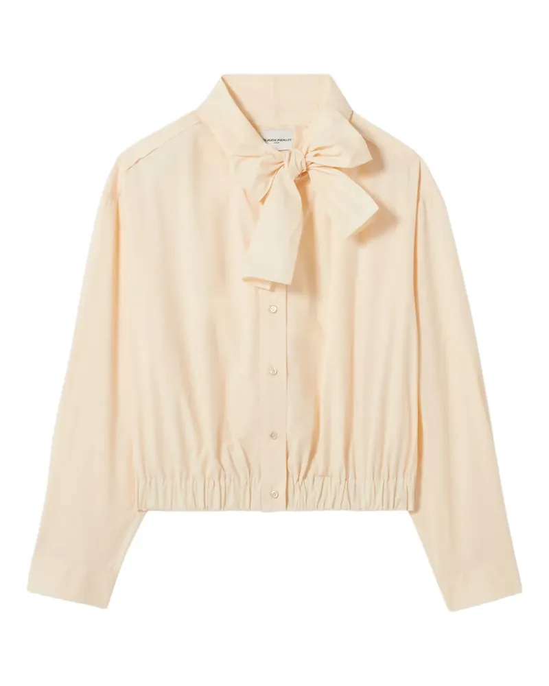 Claudie Pierlot Hemd mit Schleife - Nude Nude