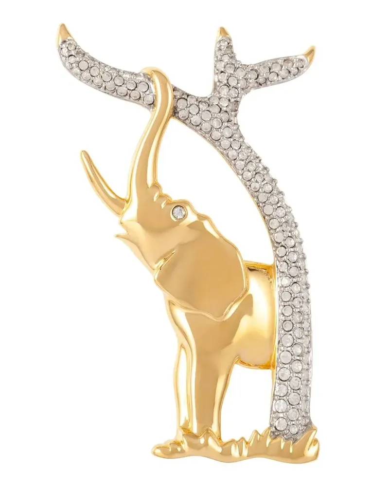 Swarovski 1990s Brosche - Gold Gold