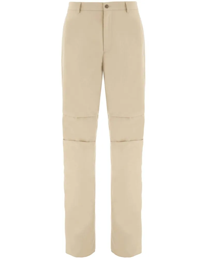 Ferragamo Cropped-Hose mit Logo-Patch - Nude Nude