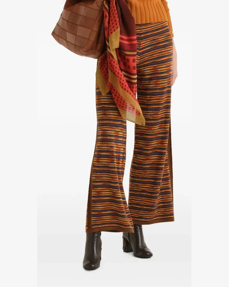 Maliparmi striped palazzo pants - Orange Orange