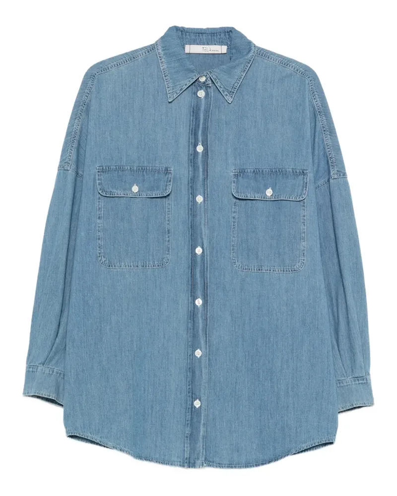 TELA Cialda pocket denim shirt - Blau Blau