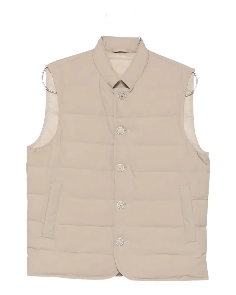 Eleventy buttoned quilted gilet - Nude Nude