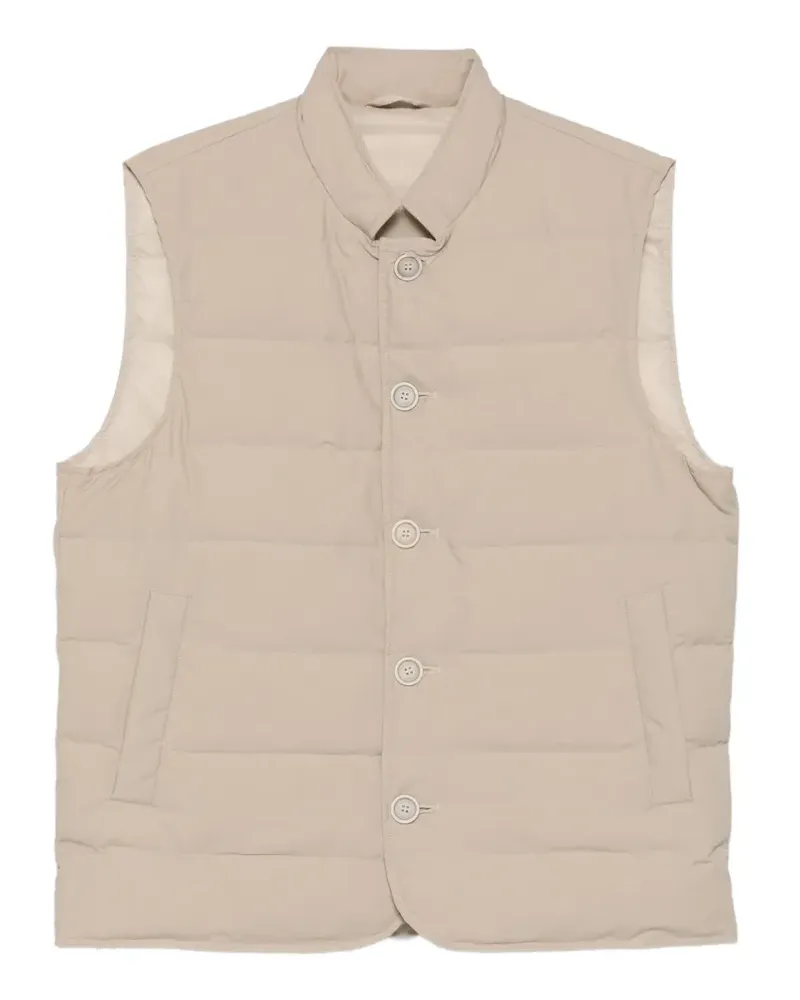Eleventy buttoned quilted gilet - Nude Nude