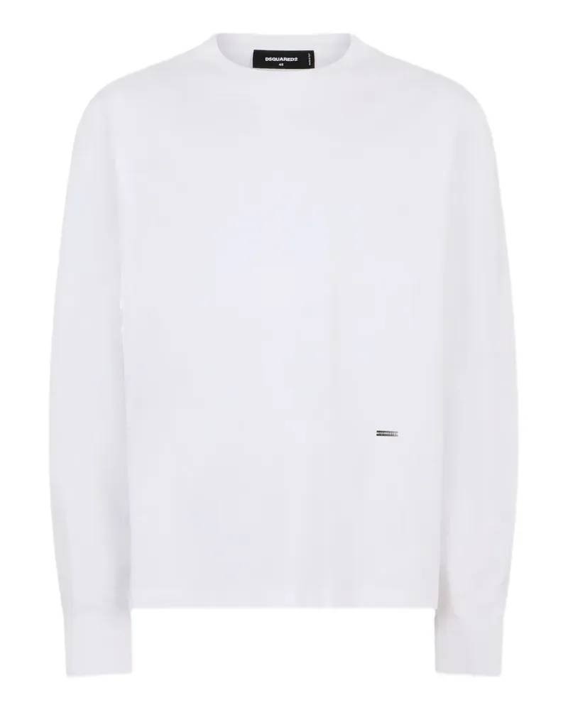 Dsquared2 Pullover mit Logo-Schild - Weiß Weiß