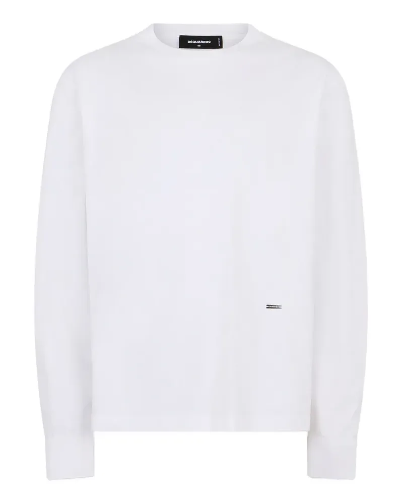 Dsquared2 Pullover mit Logo-Schild - Weiß Weiß