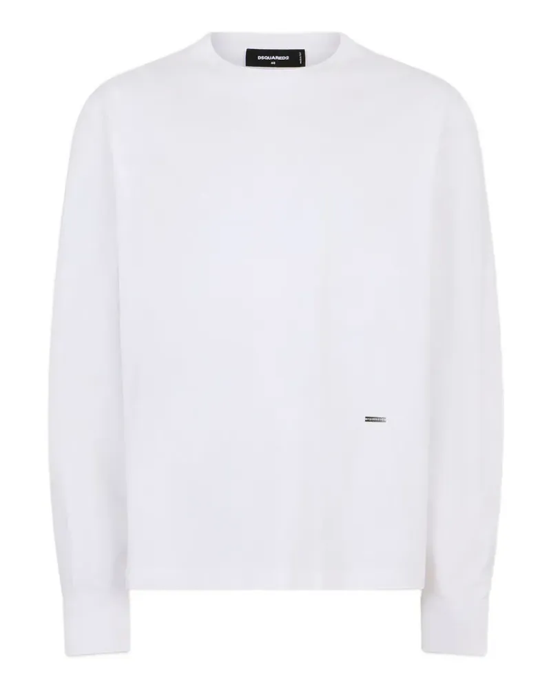 Dsquared2 Pullover mit Logo-Schild - Weiß Weiß