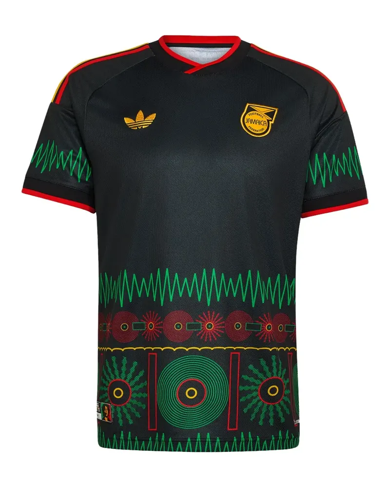 adidas x Bob Marley football away jersey - Schwarz Schwarz