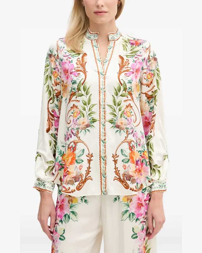 Hale Bob Hemd mit Blumen-Print - Weiß Weiß