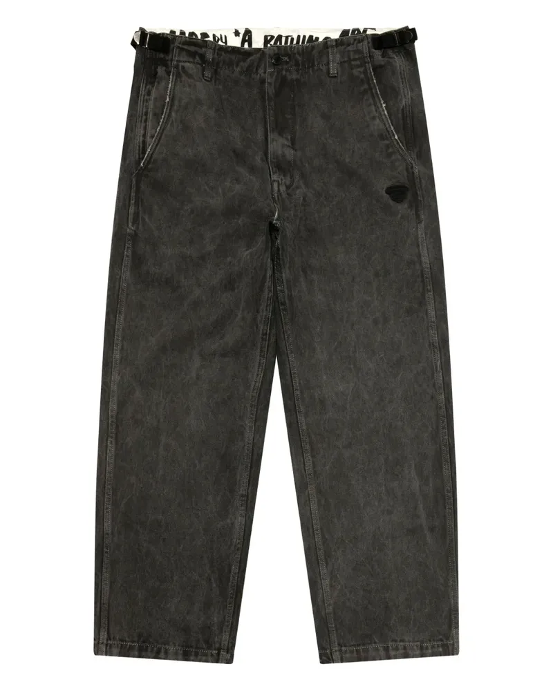BAPE Hose mit Gürtel - Schwarz Schwarz