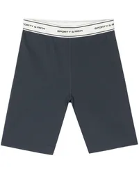 SPORTY & RICH SR Bold Bikershorts Blau