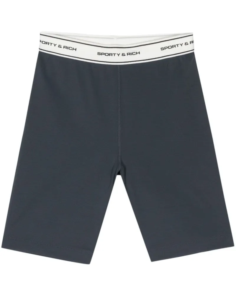 SPORTY & RICH SR Bold Bikershorts - Blau Blau
