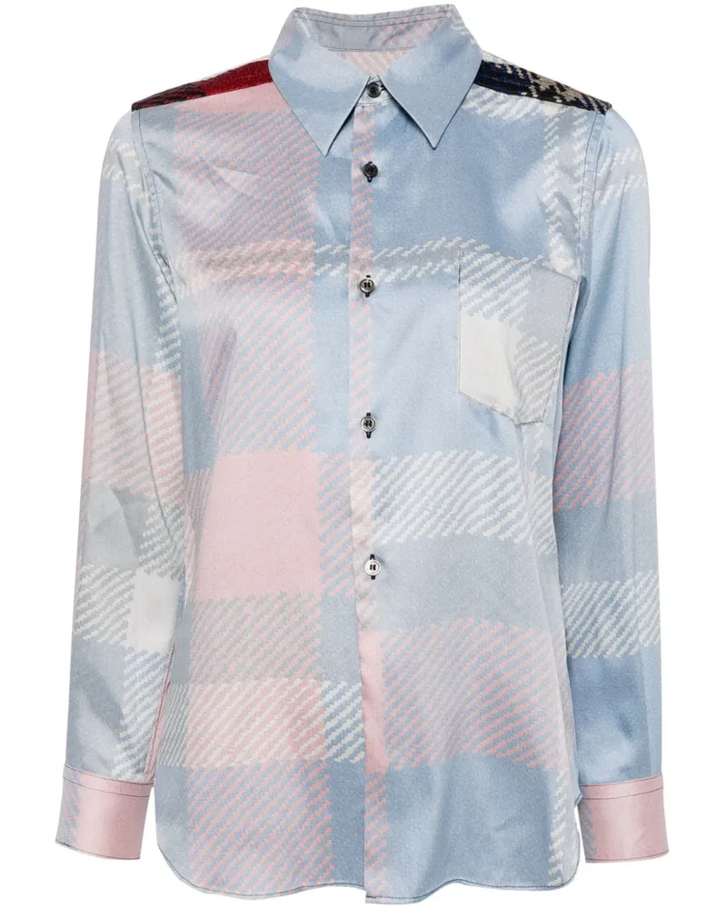 Comme des Garçons Hemd mit Karomuster - Blau Blau