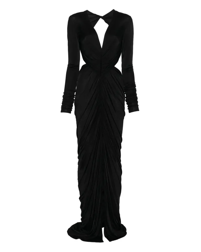 Rick Owens Lilies cut-out draped dress - Schwarz Schwarz