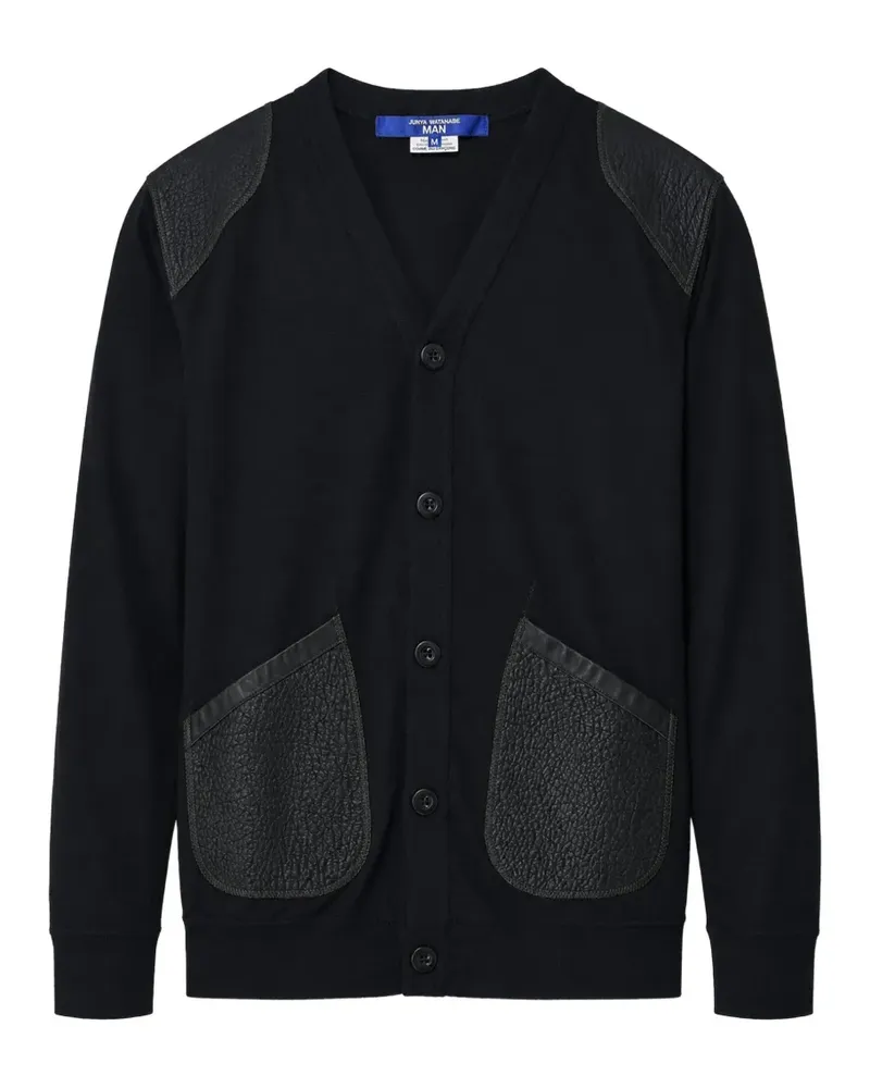 Junya Watanabe elbow-patch cardigan - Schwarz Schwarz