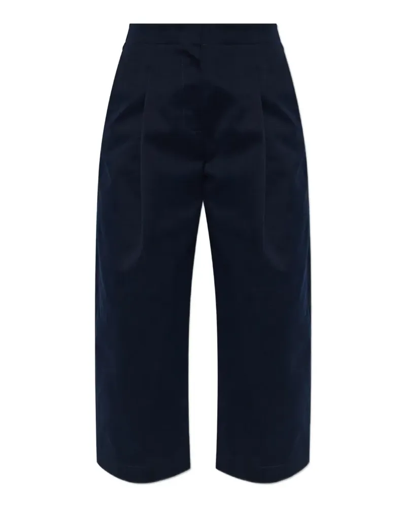 Studio Nicholson Dordoni pleated cotton trousers - Blau Blau