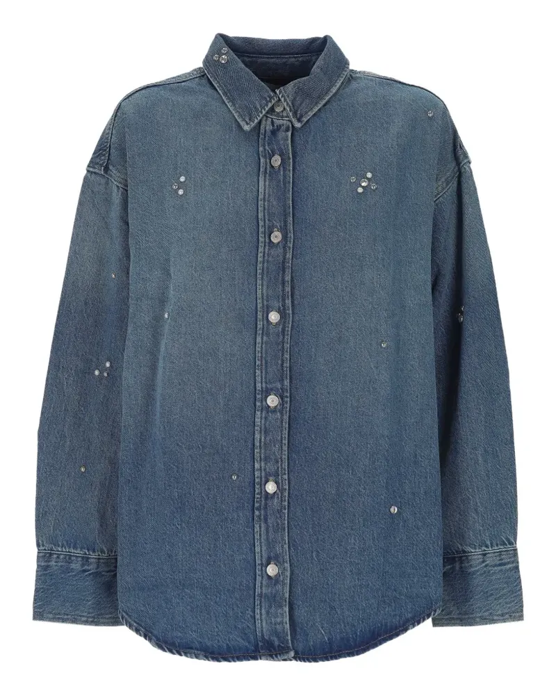 Levi's crystal-embellished denim shirt - Blau Blau