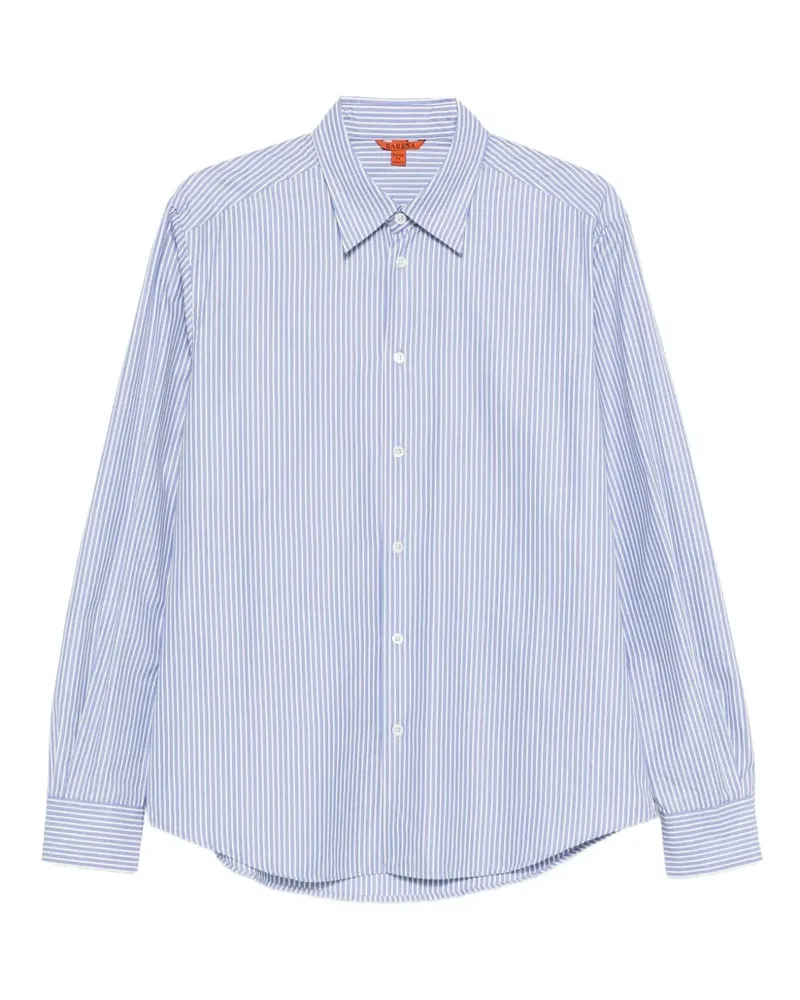 BARENA Gestreiftes Hemd - Blau Blau