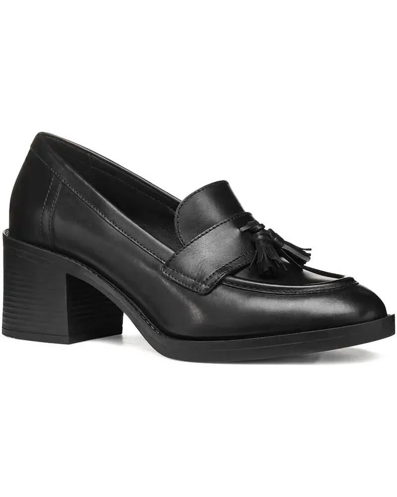 Geox Mules mit Blockabsatz - Schwarz Schwarz