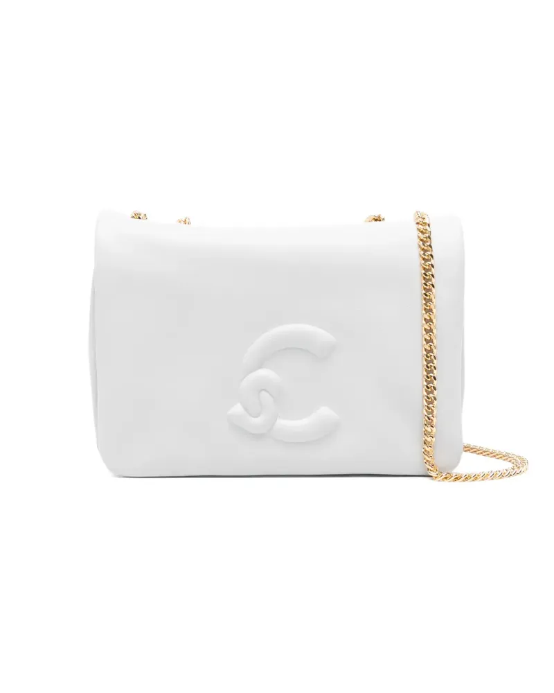 Coccinelle Mini Schultertasche mit Logo-Prägung - Grau Grau