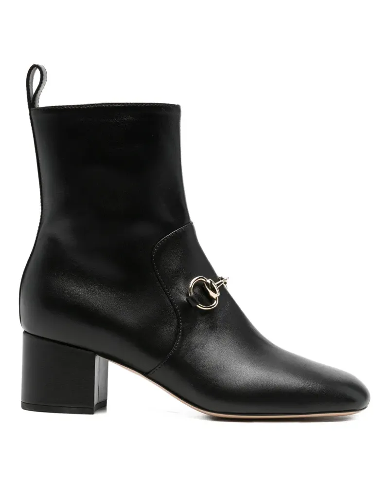 Gucci Stiefeletten mit Horsebit-Detail - Schwarz Schwarz