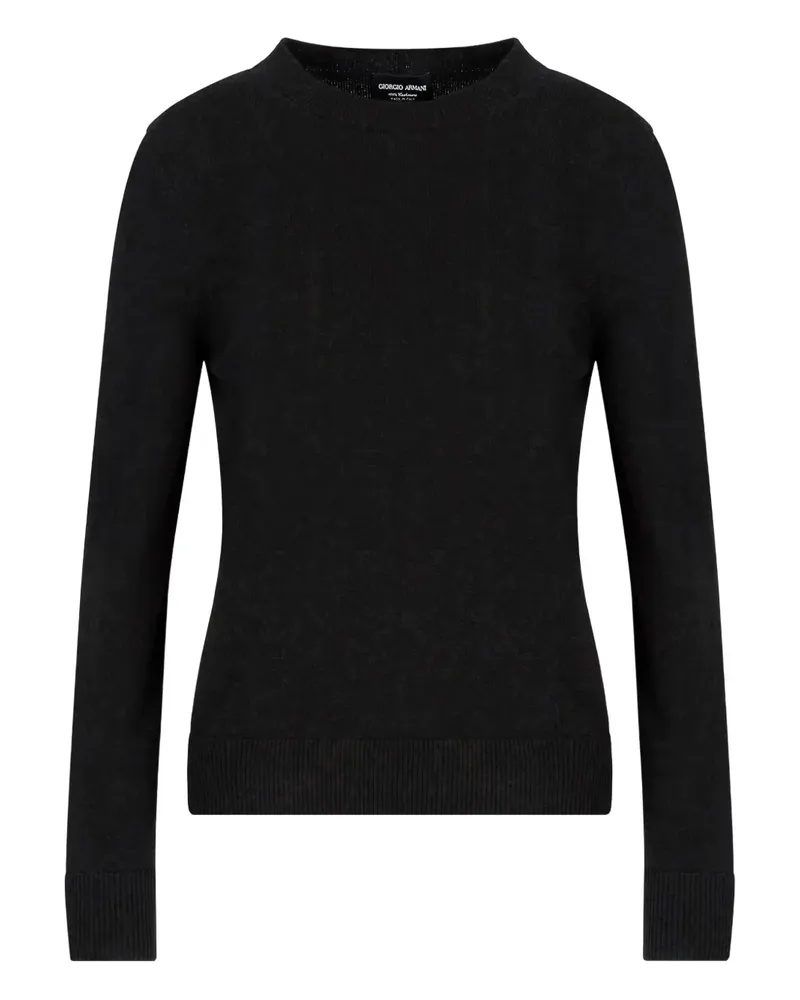 Giorgio Armani crew-neck cashmere sweater - Schwarz Schwarz