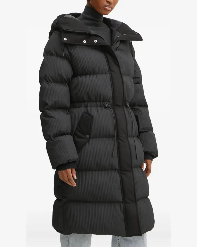 HUGO BOSS Papera Kapuzenmantel - Schwarz Schwarz