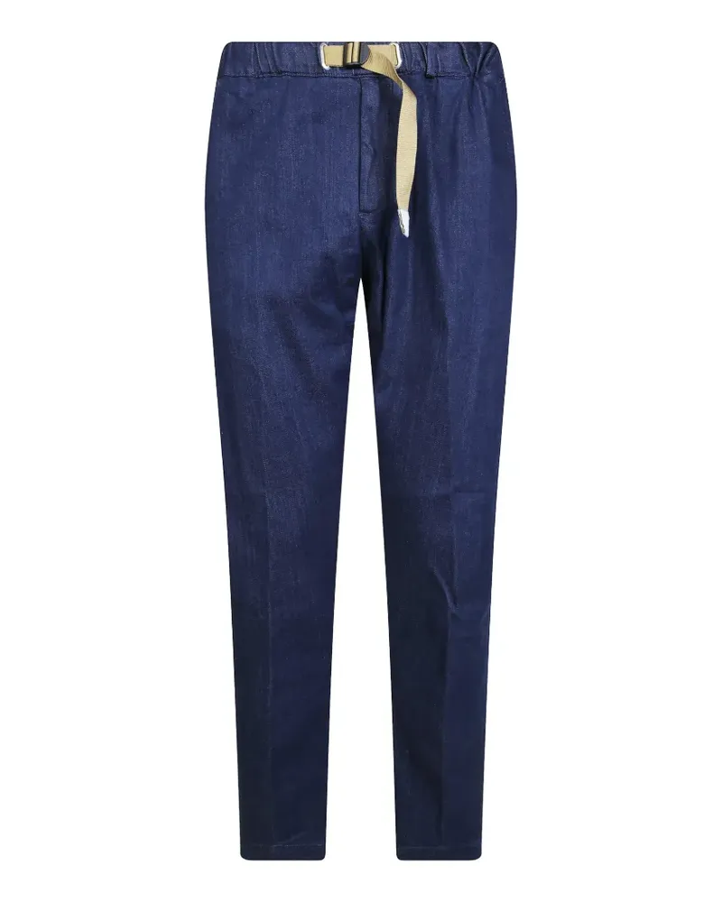 PLAN C Gerade Hose mit Gürtel - Blau Blau